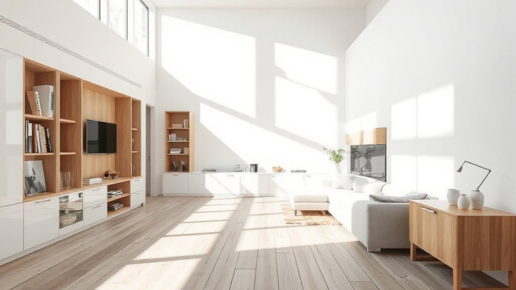 clutter free open storage solutions