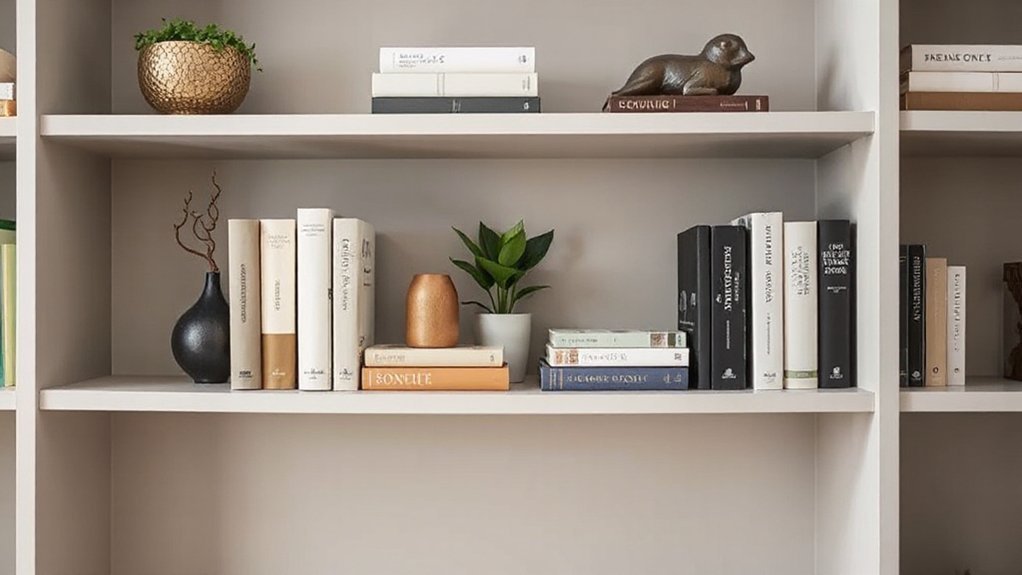 cohesive purposeful shelf design