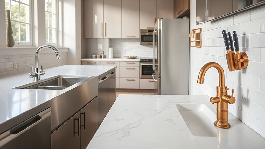 combining different metal finishes