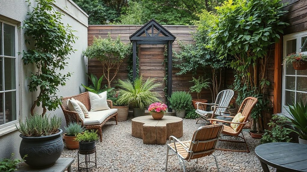 create calm tiny retreat