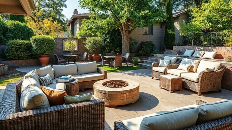efficient backyard outdoor seating