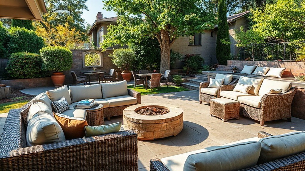 efficient backyard outdoor seating