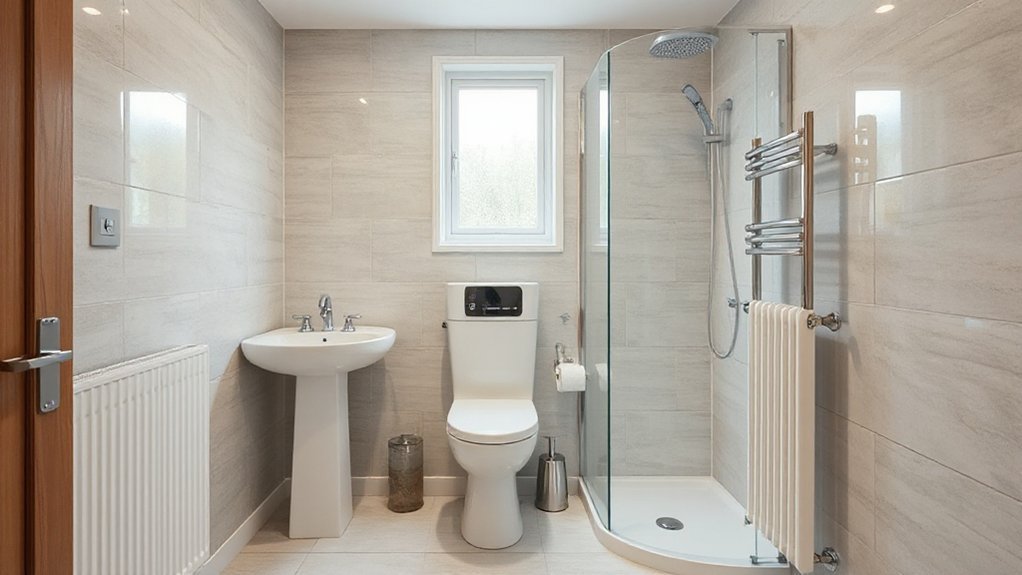efficient compact bathroom heaters