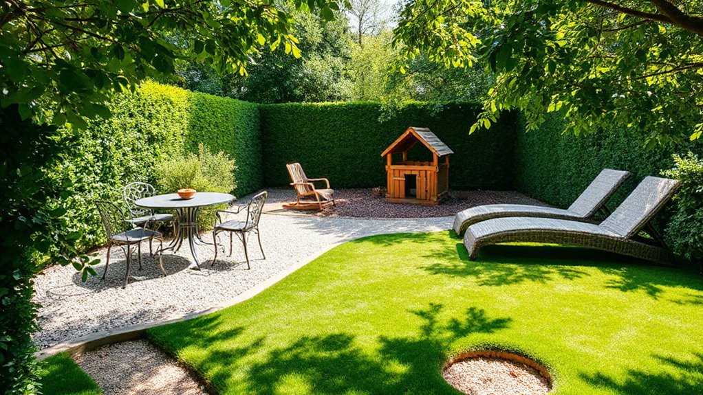 efficient functional garden organization