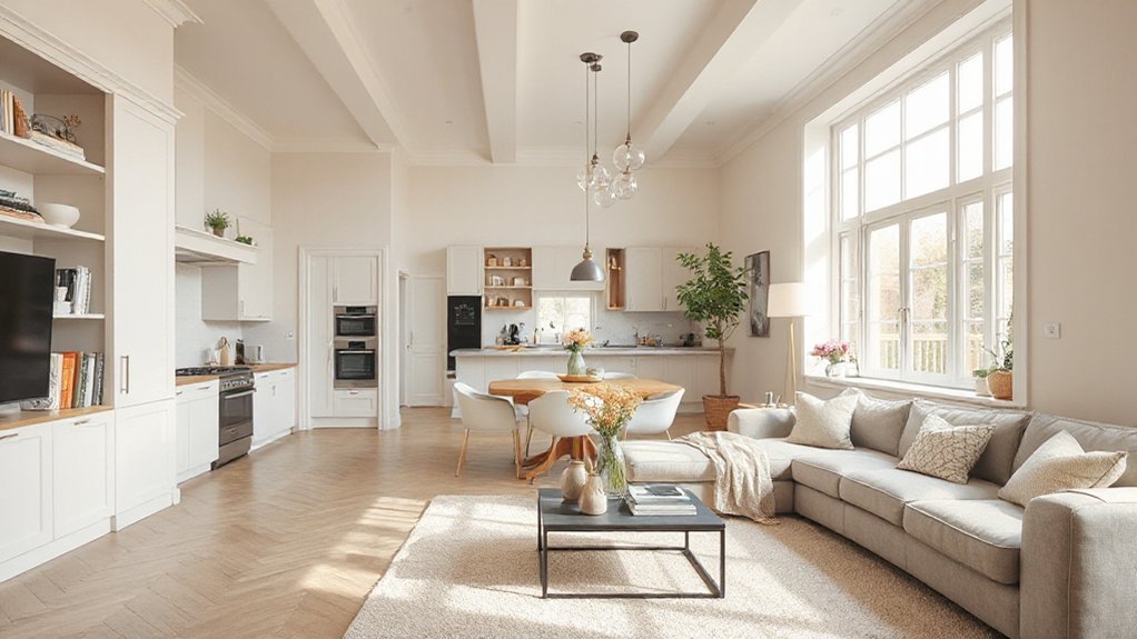 efficient open concept organization
