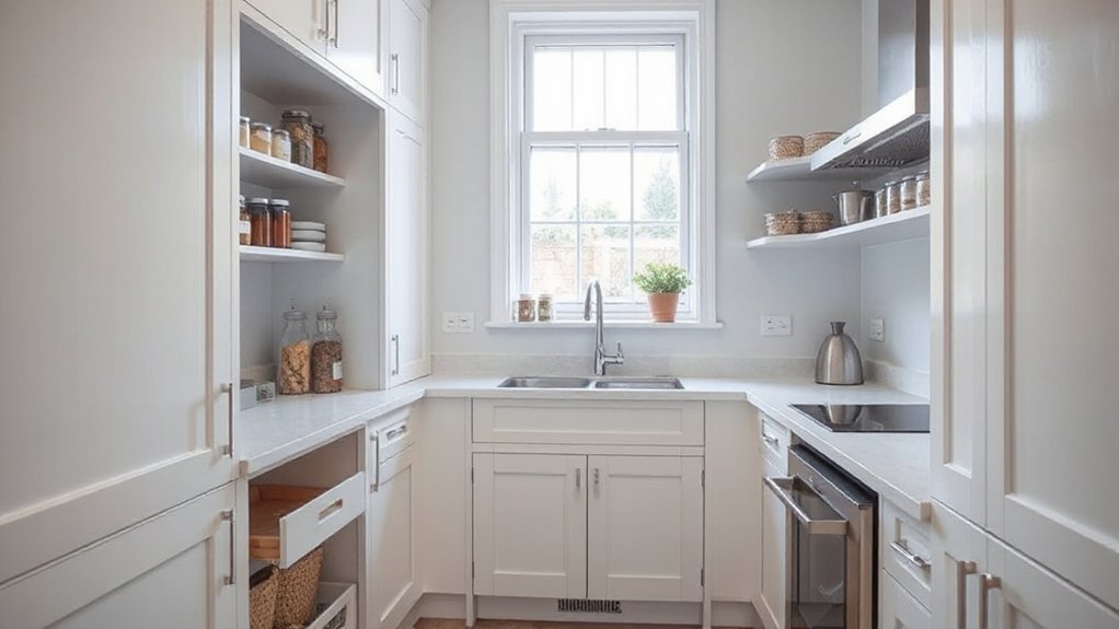 efficient spacious kitchen storage
