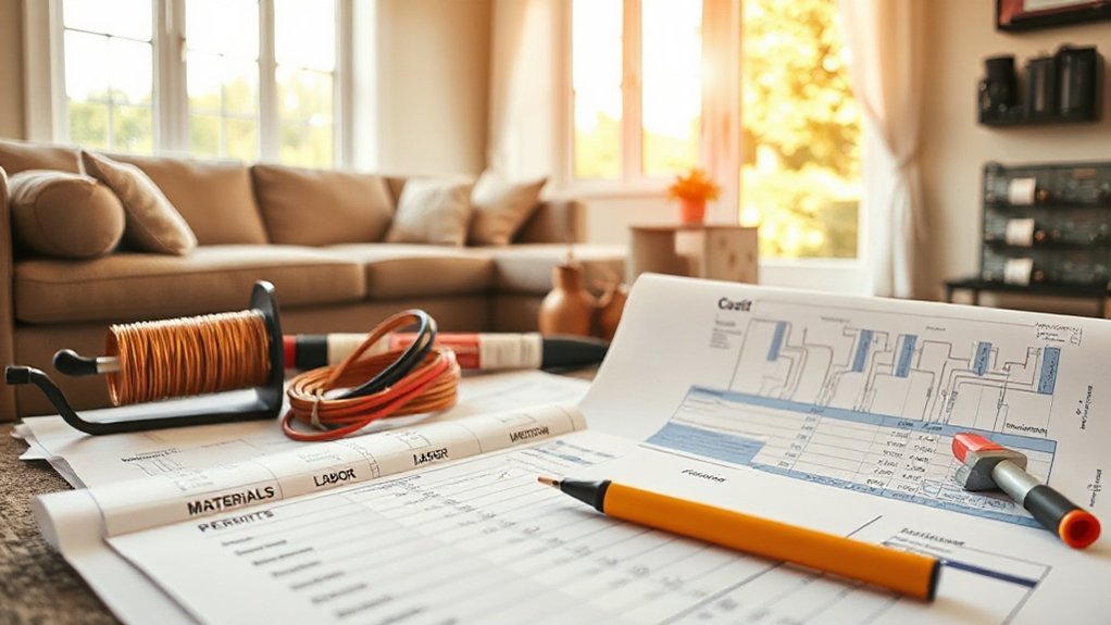 electrical upgrade cost components