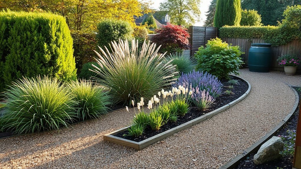 evergreen colorful drought tolerant planting