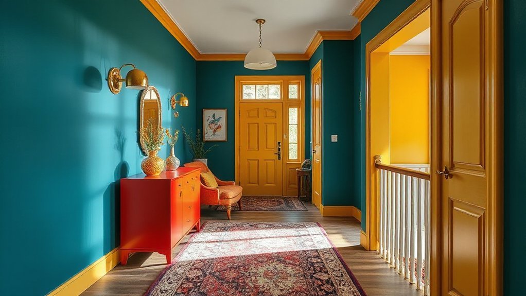 harmonious bold color accents