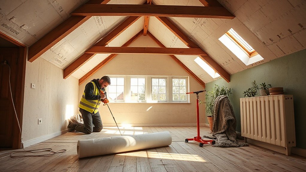 insulate floors and lofts