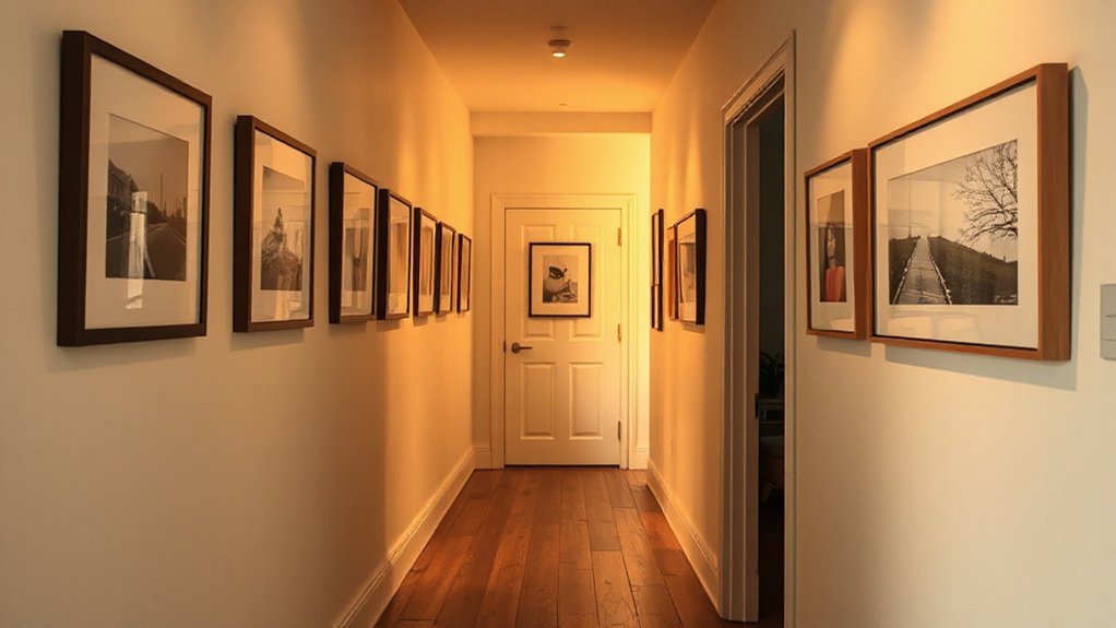 layered lighting enhances artwork