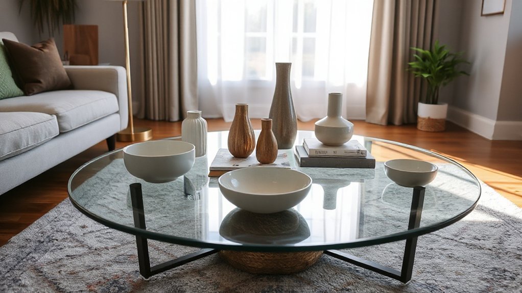 layered practical table decor