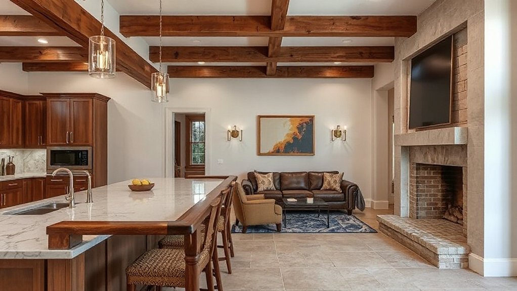 Interior Details That Make a Home Look Custom Built  layered textured material contrast