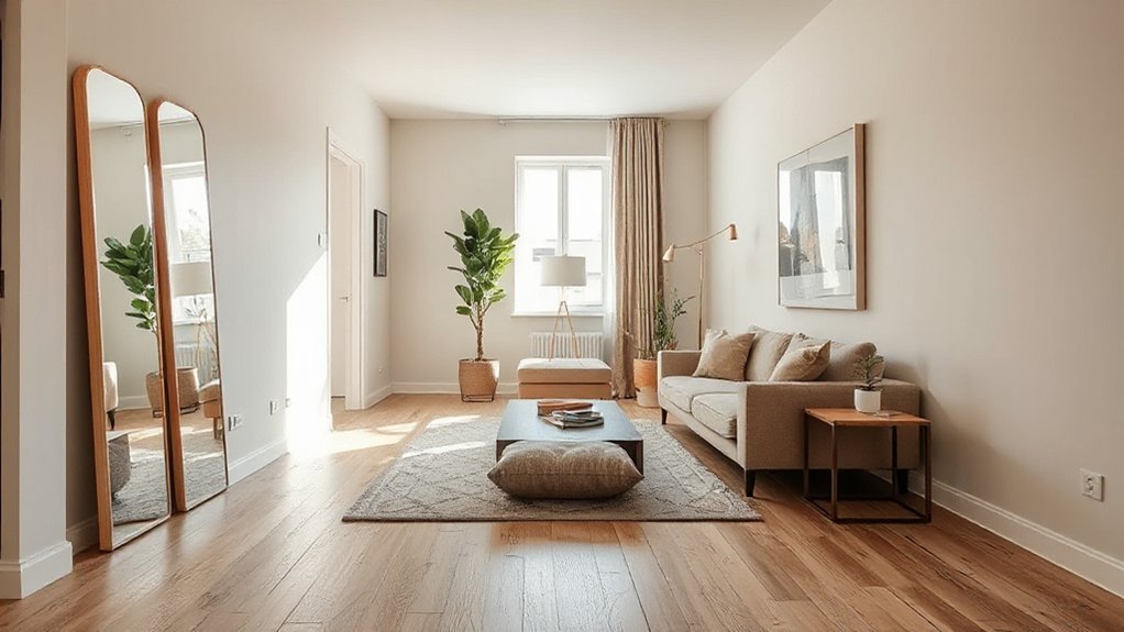 maximize space with mirrors