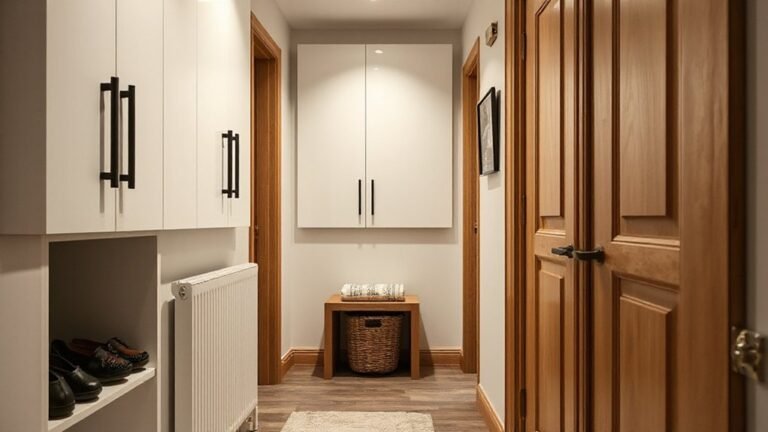 narrow hallway storage solutions