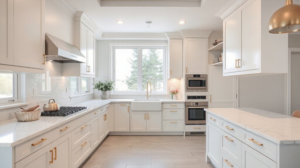 neutral bases with pastel accents