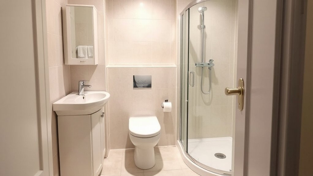 optimize door swing clearance