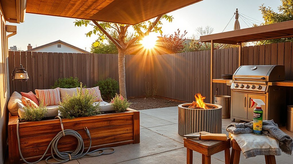 seasonal outdoor maintenance routine