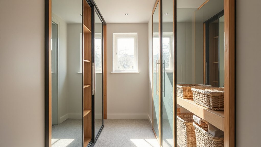sliding space saving wardrobe