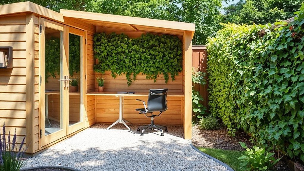 small outdoor workspace options