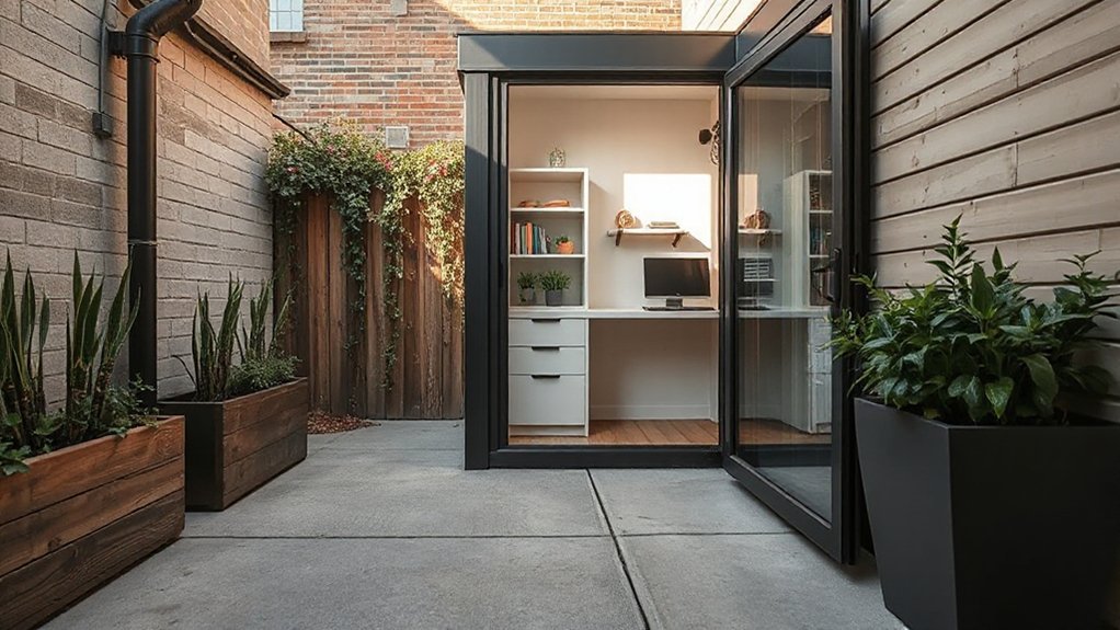small outdoor workspace solutions