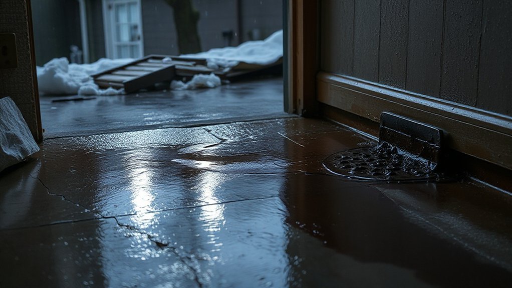 snowmelt causes basement flooding