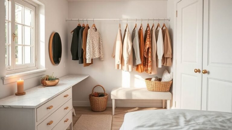 stylish small bedroom dressing