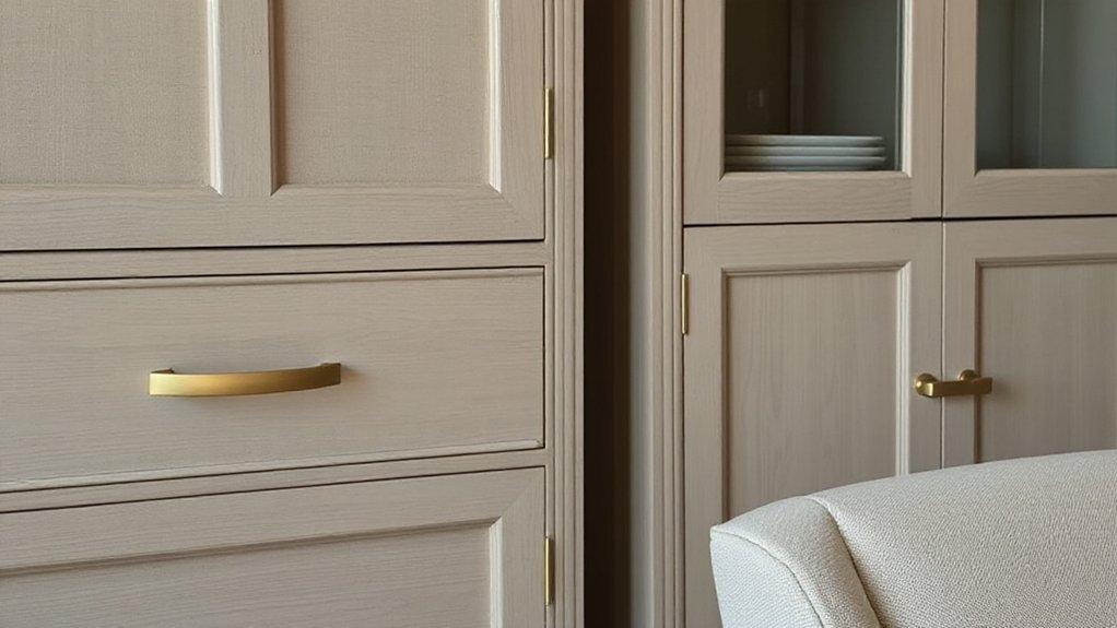 subtle cohesive hardware finishes