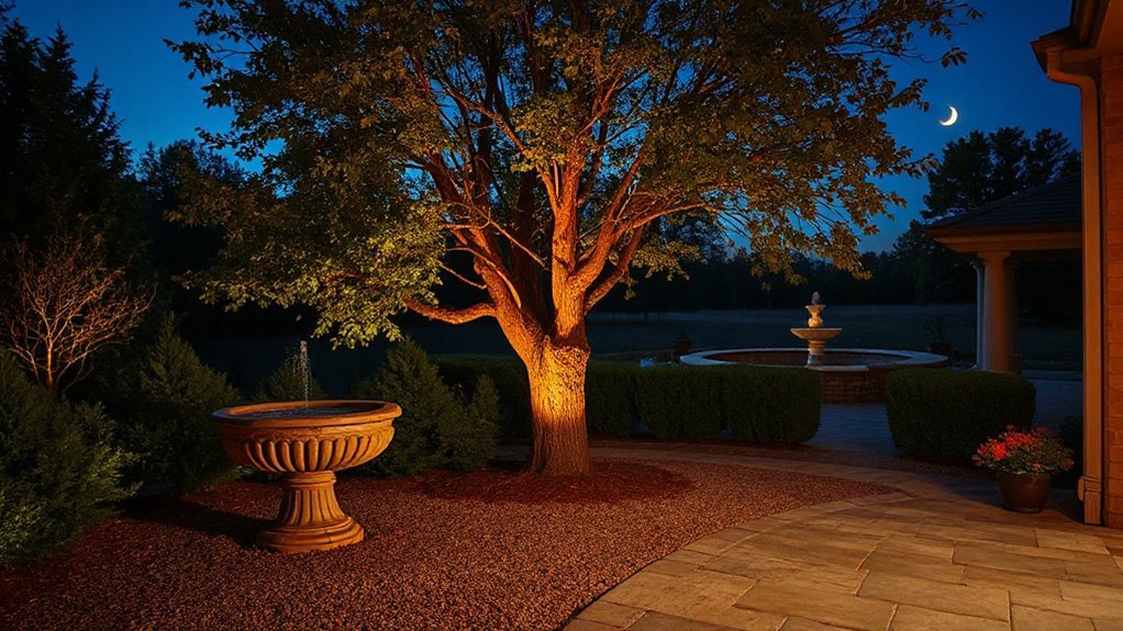 subtle focused landscape lighting