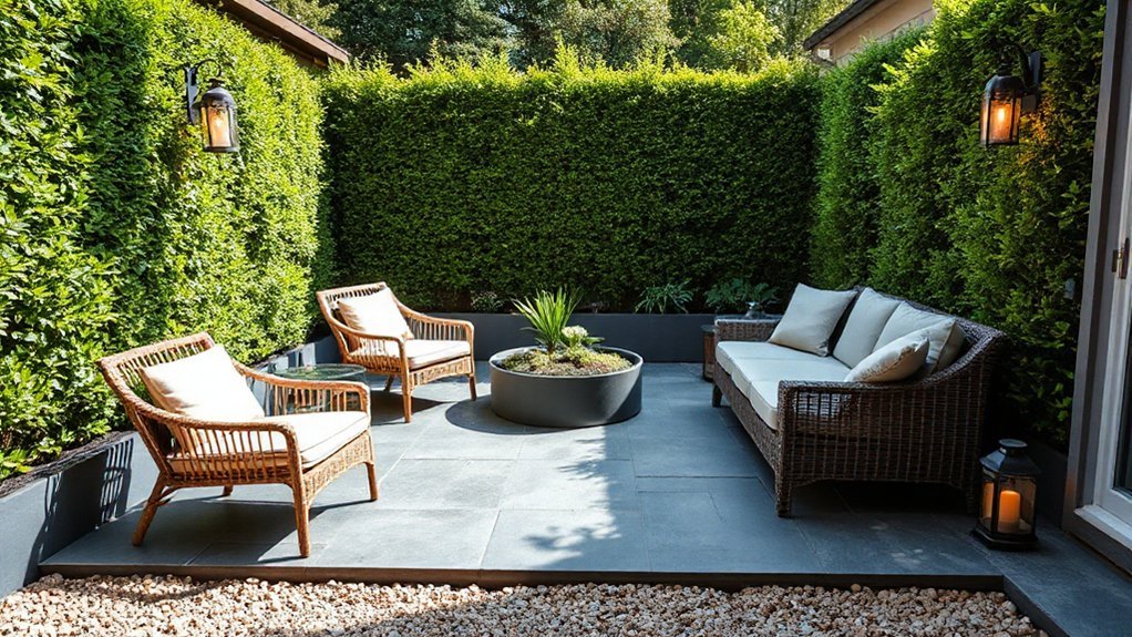thoughtful patio zone layout
