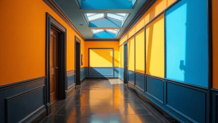 vivid hallway colour ideas