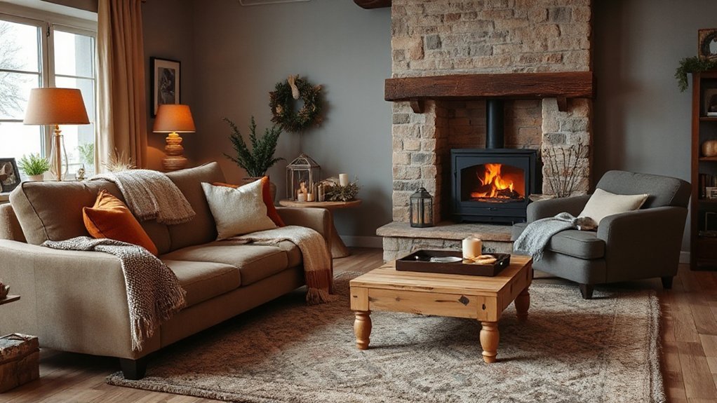 warm earthy neutral layering