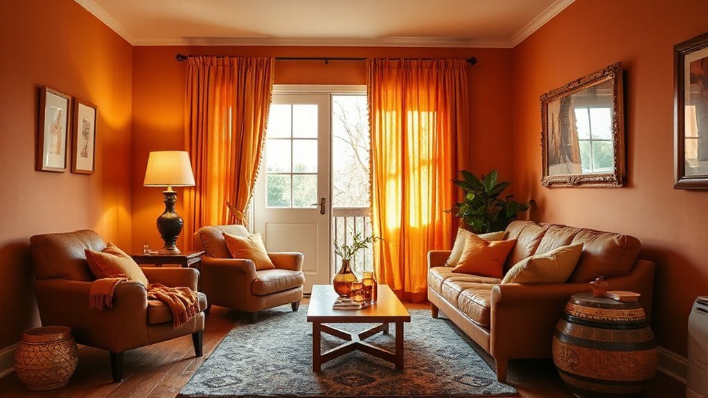 warm hues with cozy textures