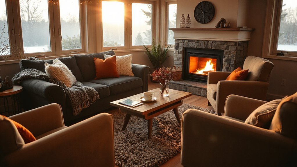 winter cozy living room